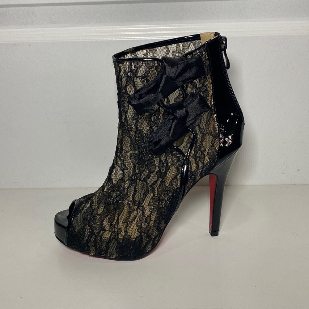 Summit Peep-toe Lace Booties